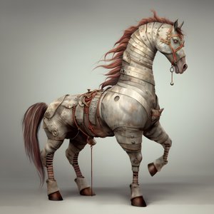 antropomorfy Pferd 2