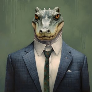 krokodyl w stylu komiksowym 1