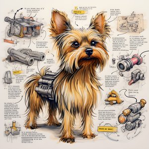 wyjaśnienie mechanicznego psa Yorkie 3