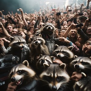 horda pełna szopów na koncercie rockowym 3
