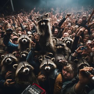horda pełna szopów na koncercie rockowym 4