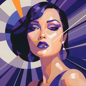 ilustracja przedstawiająca piękną kobietę z przodu 3
