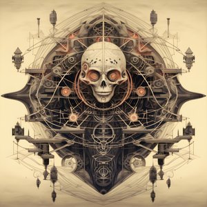 Leonardo Davinci szkic koncepcyjny album okładka korzeń drzewa, które wyrasta z ziemi i wznosi się w niebo jak Jack i łodyga fasoli 4