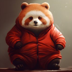 czerwona panda, otyłe ludzkie dziecko 3