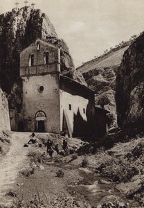 Włochy: Val di Rajale, Abruzzi (zdjęcie czarno-białe) autorstwa Kurt Hielscher