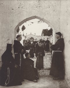 Hiszpania: W szkole klasztornej (zdjęcie czarno-białe) autorstwa Kurt Hielscher