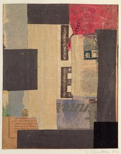 Kolaż, 1923 autorstwa Kurt Schwitters