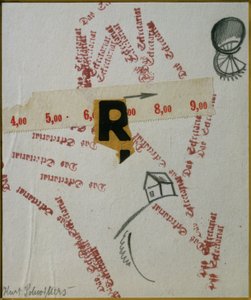 Sekretarka autorstwa Kurt Schwitters