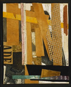 Obraz Merza; Merzbild, 1945 autorstwa Kurt Schwitters