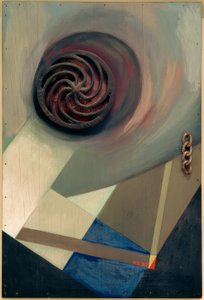 Obraz Merz z łańcuchem autorstwa Kurt Schwitters