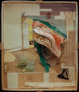 Bez tytułu (zdjęcie z drewnem korzeniowym lub kompozycja z pudełkiem) autorstwa Kurt Schwitters