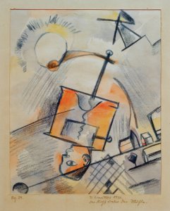 Bez tytułu (Głowa pod młynem) autorstwa Kurt Schwitters