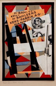Bez tytułu (Fabryka ciastek H.Bahlsena AG) autorstwa Kurt Schwitters
