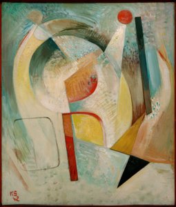 czerwone koło autorstwa Kurt Schwitters