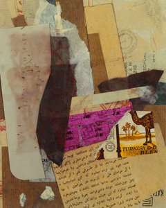Mieszanka turecka i D, 1936 autorstwa Kurt Schwitters