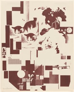 Bez tytułu, nr 5 z 6 z teki Merz 3. Kurt Schwitters 6 litografii. Folder Merz. Pierwsza teka wydawnictwa Merz (Merz 3. Kurt Schwitters 6 lithos. Merz Portfolio. Pierwsza teka wydawnictwa Merz) autorstwa Kurt Schwitters