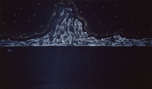 Midnight Eruption, 2004 (akwarela na papierze)