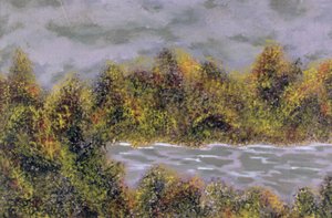 Cicha burza, 2004 (akryl na papierze)