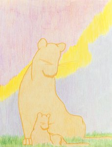 Two of a Kind, 2006 (kolorowy ołówek na papierze) autorstwa Kurtis L. Miller