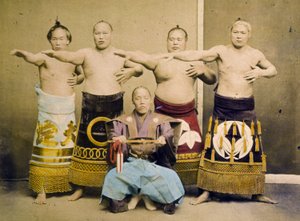 Zapaśnicy sumo, ok. 1877 r.
