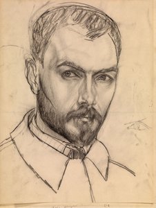 Autoportret, ok. 1913 autorstwa Kuzma Sergeevich Petrov Vodkin