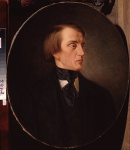 „Portret rosyjskiego krytyka literackiego Wissariona Belinskiego (Bieliński) (1811-1848)” Obraz Kirilla Gorbounova (Gorbunova) (1822-1891) 1876 Muzeum Pamięci Puszkina, Sankt Petersburg autorstwa Kyrill Antonovitch Gorbunov