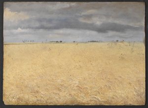 Pole żyta w pobliżu Ring Village autorstwa Laurits Andersen Ring