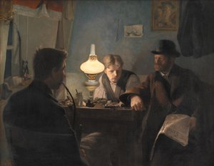 Wizyta w warsztacie szewskim autorstwa Laurits Andersen Ring