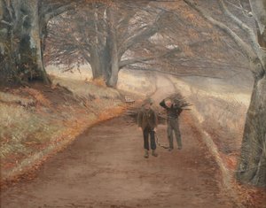 Ścieżka w pobliżu Herlufsholm, Zelandia autorstwa Laurits Andersen Ring