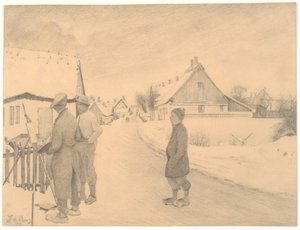 Malarz we wsi autorstwa Laurits Andersen Ring