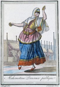 Publiczna tancerka mahometańska - w „Encyclopédie des voyages” J. Grasseta St Sauveur, wyd. Deroy, Paryż autorstwa L.F. Labrousse