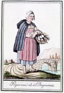 Rolnik z Angoumois - w „Encyklopedii podróży” J. Grasset St Sauveur, Deron, Paryż autorstwa L.F. Labrousse