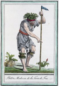 Kapłan-lekarz Kraju Ognia (Chile) - w „Encyklopedii podróży” J.Grasset St Sauveur autorstwa L.F. Labrousse