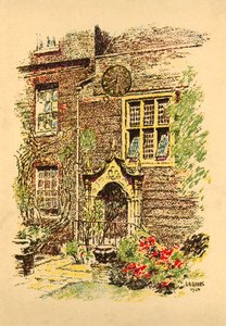 Staple Inn, Londyn, 1924. autorstwa L. A. Hayes