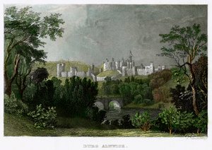 Zamek Alnwick, Northumberland, XVIII-XIX wiek. autorstwa L Kunstvortag