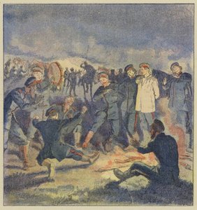 Rosyjska kawaleria na biwaku