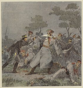 Combat de nuit w Mo-Tien-Ling autorstwa L. Malespine