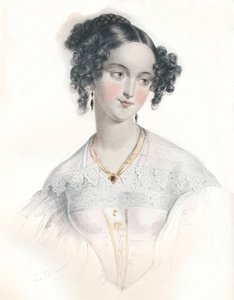 „Mary Teresa, żona szesnastego hrabiego Shrewsbury”, 1834 autorstwa L Mansion