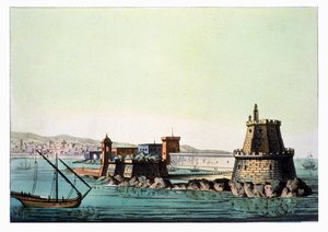 Port i molo w Algierze, tablica 69 z "Le Costume Ancien et Moderne" Jules