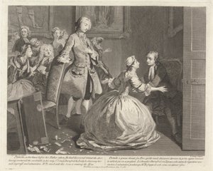 Ilustracje do „Życia Pameli” Samuela Richardsona, zilustrowane przez Josepha Highmore