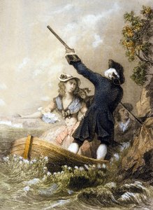 Ilustracja z książki "Julie albo nowa Heloiza", ok. 1852 r. autorstwa Lacour Lastudier