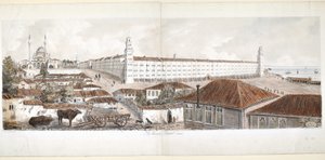 Widok szpitala Barrack w Scutari, 1857 autorstwa Lady Alicia Blackwood