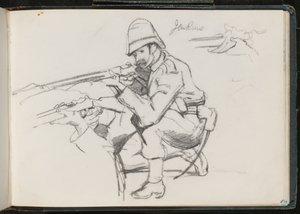 – Jenkinsa? klęcząc do ognia, 1879 autorstwa Lady Butler