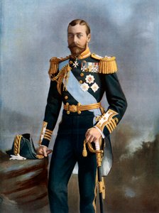 Król Jerzy V, początek XX wieku. autorstwa Lafayette