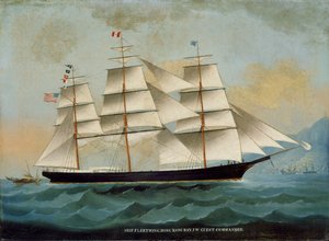 The Ship Fleetwing, Hong Kong Bay, JW Guest, dowódca