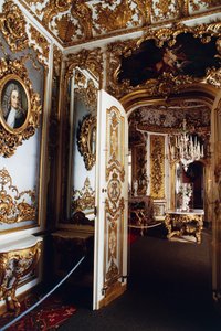 Wnętrze pałacu Linderhof Ludwika II