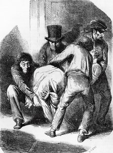 Ilustracja do księżnej Langeais, powieść Honore de Balzac (1799-1850) ze zbioru wielotomowego Human Comedy, rycina Laisne autorstwa Laisne Laisne