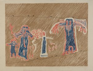 Petroglyph - Postacie ludzkie autorstwa Lala Eve Rivol