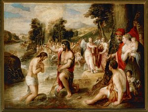 Chrzest Chrystusa ... autorstwa Lambert Sustris