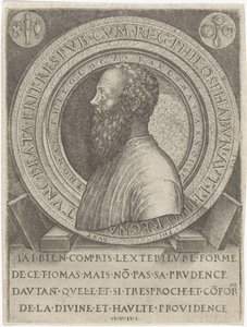 Portret van filologa Thomasa van Ravenna autorstwa Lambertus Suavius